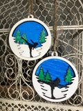 Handcrafted Outdoor Skating Scene Ornament