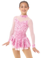 Victoria Pink Glitter Skating Dress 2768