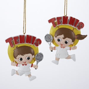 Tennis Boy or Girl Ornamant