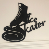 "Ice Skater" Silhuoette Wall Hanging