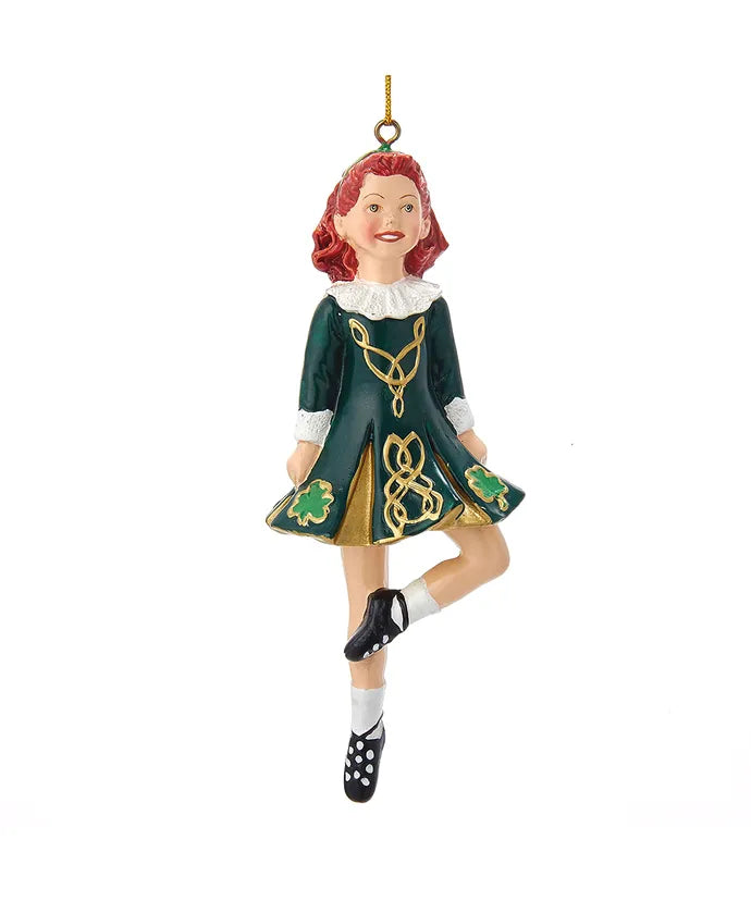 Dancing Irish Girl Ornament W4100