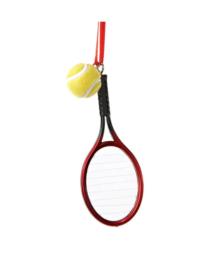 Tennis Racket With Ball Ornament D0552