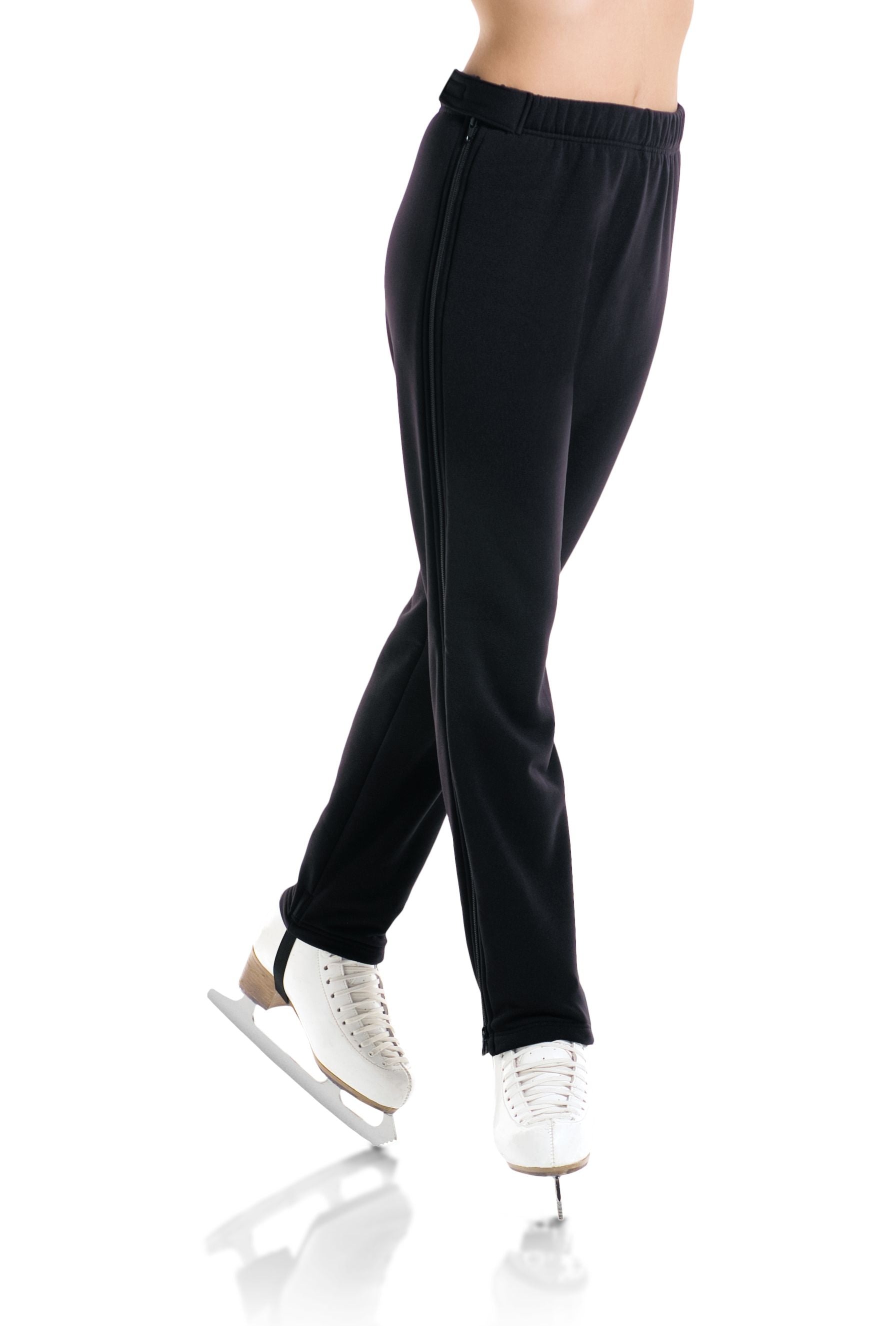 Polartec Power Stretch Zipper Pants- Black - 4454 | Jenskates