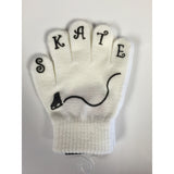 Ice Skate Themed Printed Logo Gloves