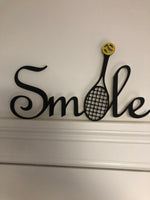 Smile Tennis Desk or Wall Art