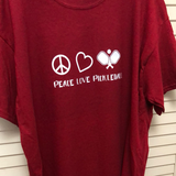 Pickleball Tee - Peace Love Pickleball