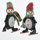 Skating Penguin Ornament