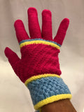 Multi Color Adult Stripe Gloves